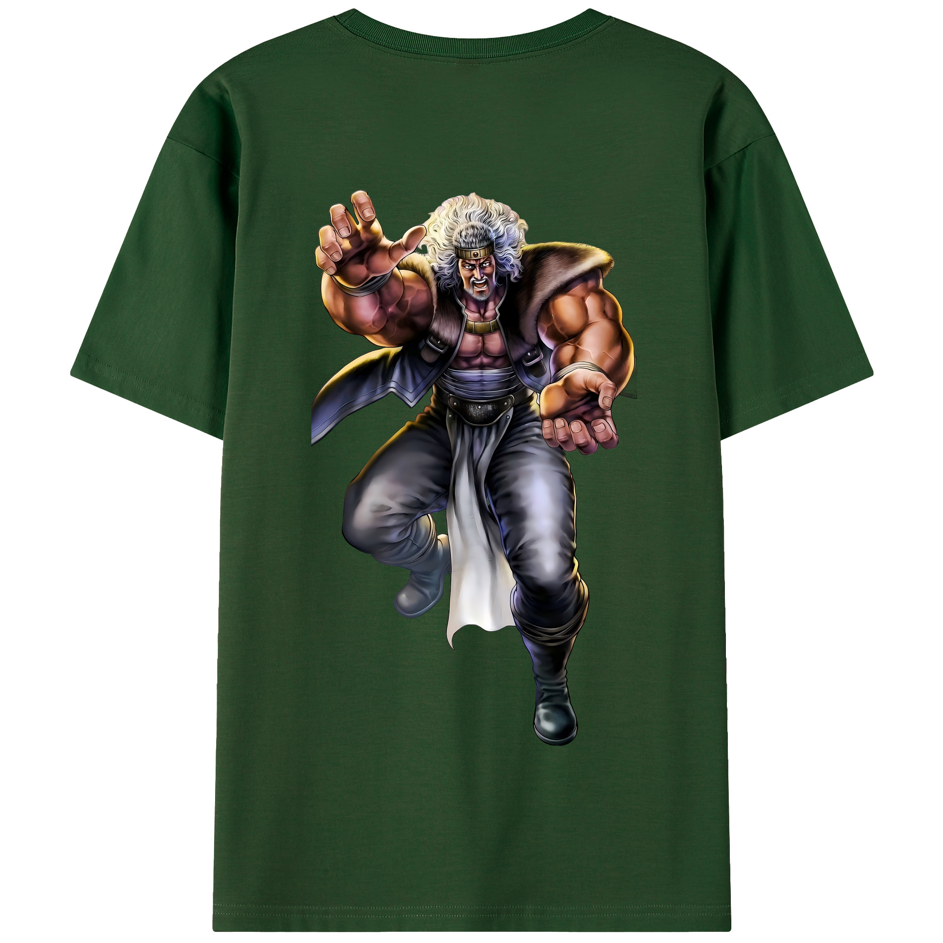 （画像用） 北斗の拳 Fist of the North Star 綿100％半袖Tシャツ（背面プリント）